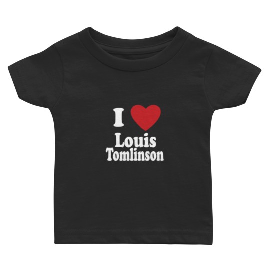 I Love Louis Tomlinson black Baby T Shirts
