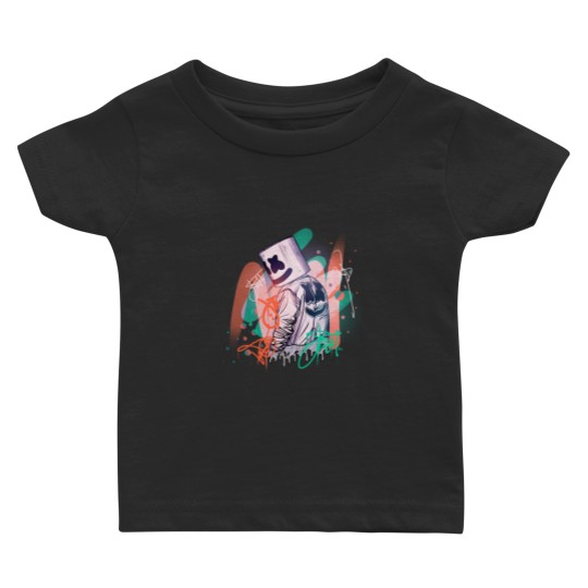 Marshmello Neon Graffiti - Marshmello - Baby T Shirts