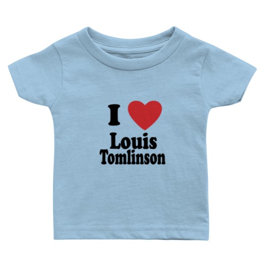 I Love Louis Tomlinson black Baby T Shirts