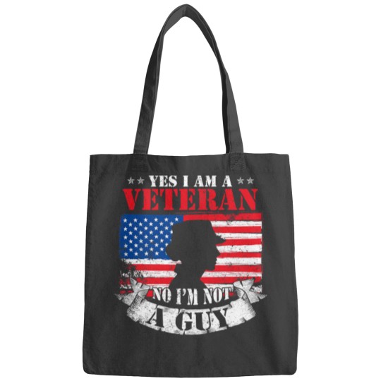 Yes Im A Female Veteran Women Veterans Day Bags