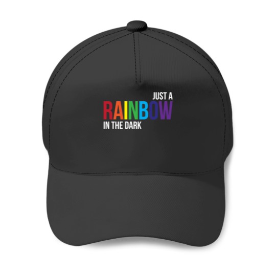 Rainbow in the Dark Baseball Caps