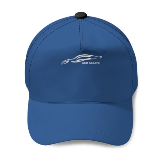 Genesis Coupe Silver Silhouette Logo Baseball Caps