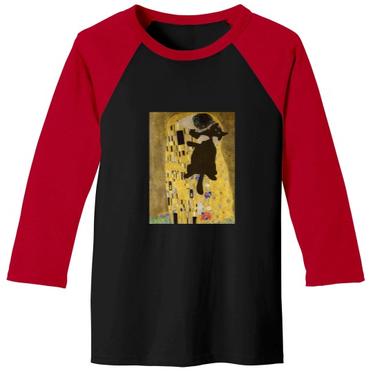 Gustav Klimt Cat , Klimt theCat, Funny Cat mom gift, Black Cat Art Baseball Tees