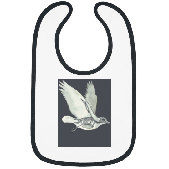 Bird Skeleton Animal Dove Anatomy T-Shirt Shirt Gift Gifts Bird Skeleton Animal Bibs