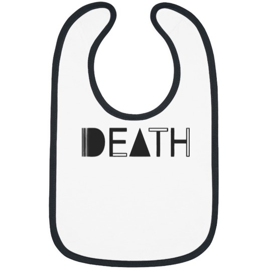 Death - proto-punk band from Detroit Black Letters Logo Bibs