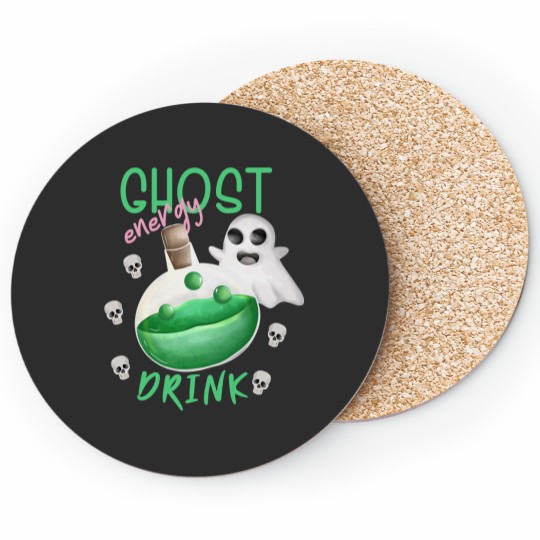 Energy DrinkLibrary Boo CrewGhouls Just Want To Have FunLets Go Ghouls Coasters