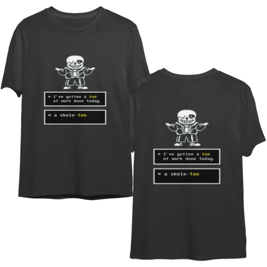 Undertale Sans Double Sided T Shirts Double Sided T Shirts