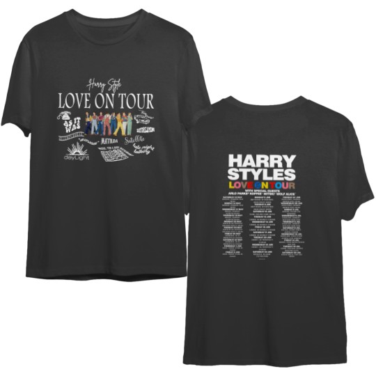 Harry Tour 2023 Double Sided T Shirts, Love On Tour 2023 Double Sided T Shirts, Harry Double Sided T Shirts,Tour 2023 Double Sided Double Sided T Shirts