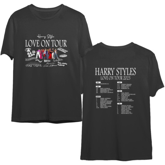 Harry Double Sided T Shirts, Tour 2023 Double Sided T Shirts, Harry Tour 2023 Double Sided Double Sided T Shirts