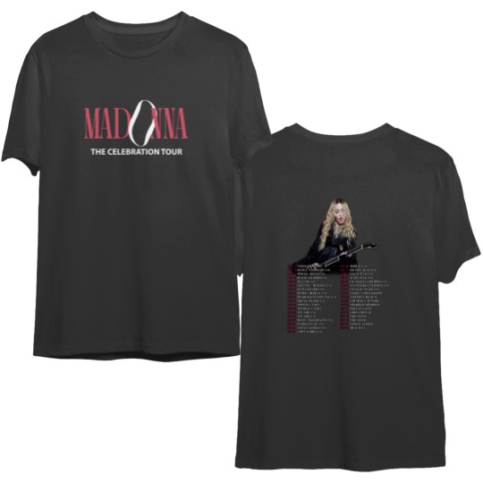 Madonna Queen of Pop Double Sided T Shirts, Double Sided T Shirts, Madonna The Celebration Tour 2023 Double Sided Double Sided T Shirts