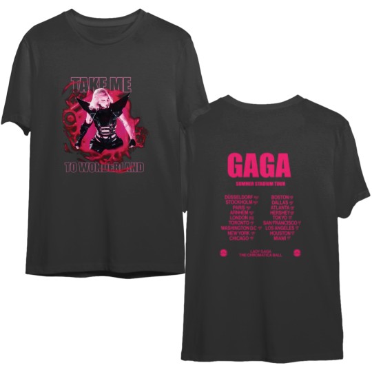Vintage Chromatica Gaga Double Sided T Shirts,Ld ga Double Sided T Shirts, Gaga Stadium tour Double Sided T Shirts Double Sided T Shirts Double Sided T Shirts,