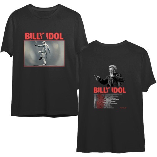 Billy Idol Tour 2023 Unisex 2-Side T-Shirt, Billy Idol Tour 2023 Shirt