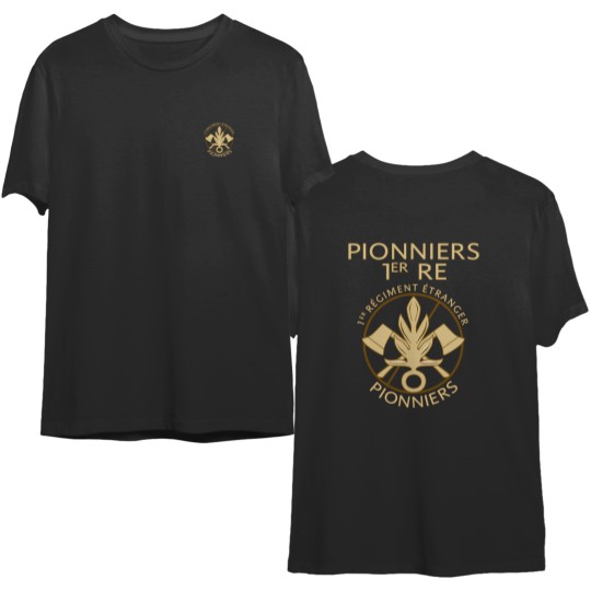 New French Foreign Legion Pioneers Double sided tshirt