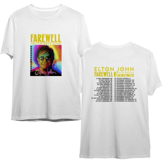 Elton John Farewell Tour 2022 Shirt, Elton John Shirt, Farewell Yellow Brick Road The Final Tour 2022 Shirt