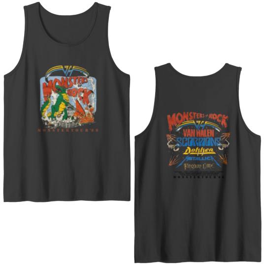 Vintage 1988 Monsters of Rock Tour Double Sided Tank Tops
