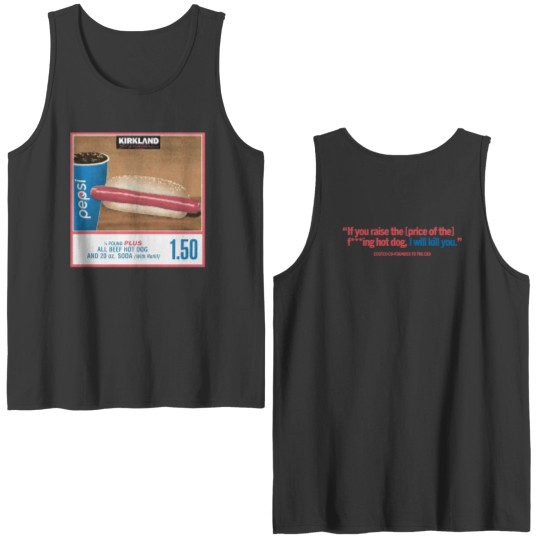 1.50 Costco Hot Dog & Soda Combo With Quote Double Sided Tank Tops