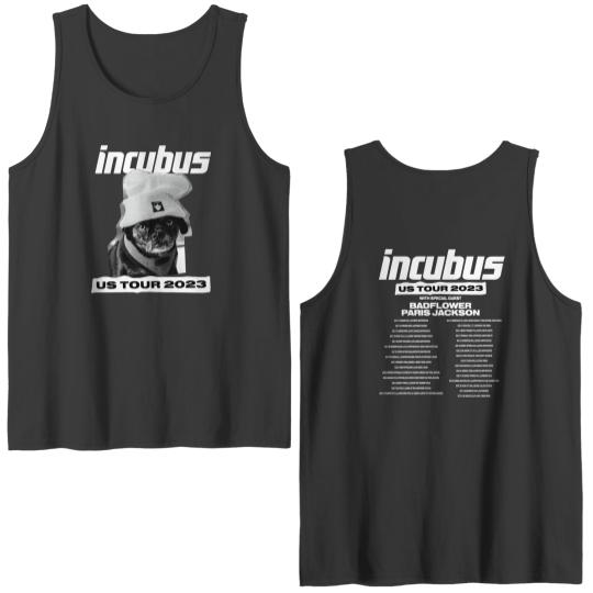 Incubus Band US Summer Tour 2023 Double Sided Tank Tops, Incubus Band Fan Double Sided Tank Tops