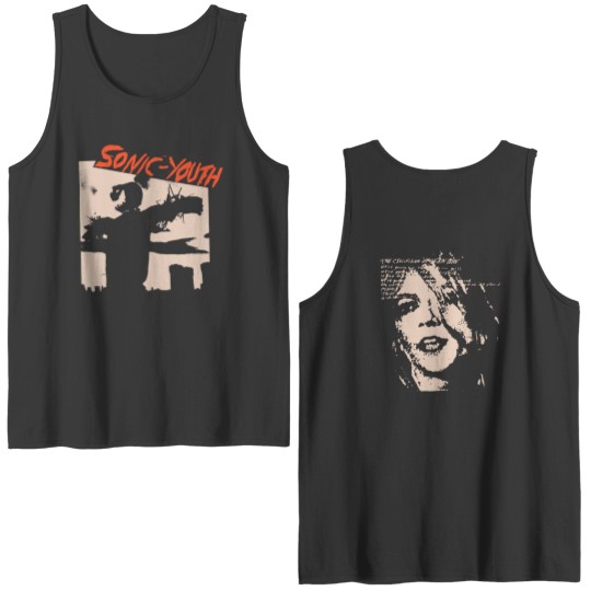 1985 Sonnic Youth Bad Moon Rising T-Shir Double Sided Tank Tops