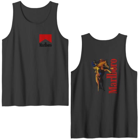Vintage Marlboro Cowboy Wild West  Double Sided Tank Tops, Country Music, Cowboy Killer