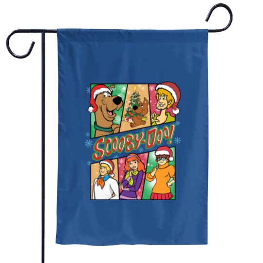 Retro Scooby Doo Christmas Garden Flags, ScoobyDoo Characters Garden Flags