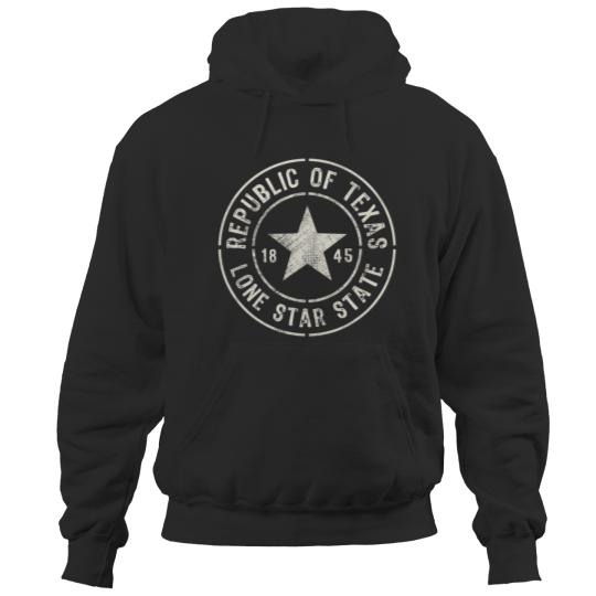 Texas The Lone Star State Republic Of Texas 1845 T- Hoodies