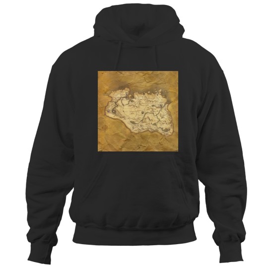 Skyrim Worn Parchment Map Hoodies