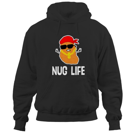 Chickens Funny Nug Life Cute Gangster Chicken Nugget Lover Humor Hoodies