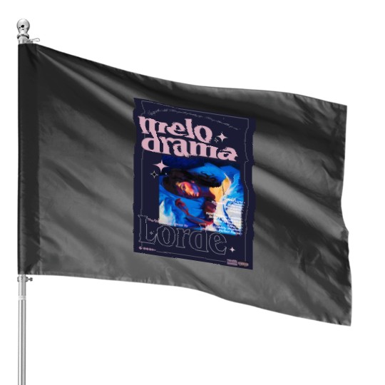 Vintage Lorde House Flags, Lorde merch, Lorde - Melodrama Graphic House Flags