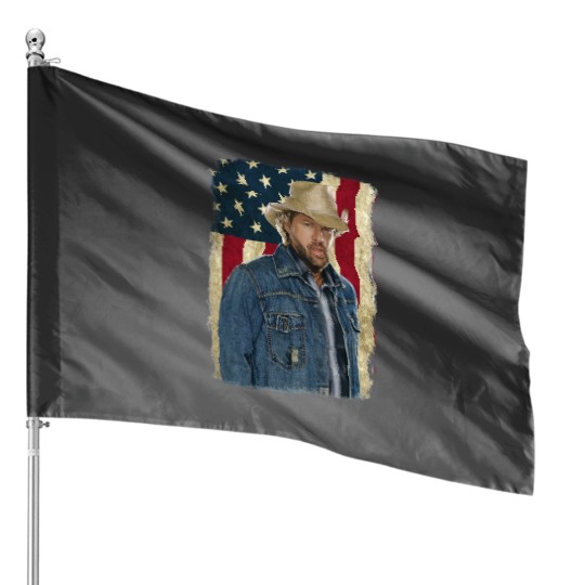 Vintage American Flag Name Toby Keith House Flags