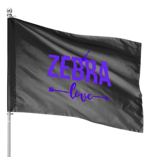 ZEBRA love House Flags