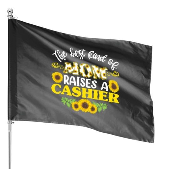 Mothers Day cashier TFor Women Mom Of cashier House Flags