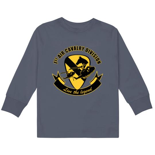 1st Air Cavalry Division Air Cav - Live The Legend Kids Long Sleeve T-Shirts
