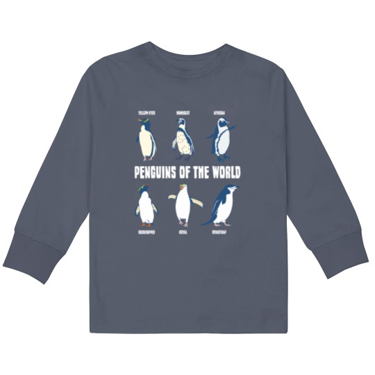 Penguins Lover Cute Penguins Of The World Mens Womens Penguin Kids Long Sleeve T-Shirts