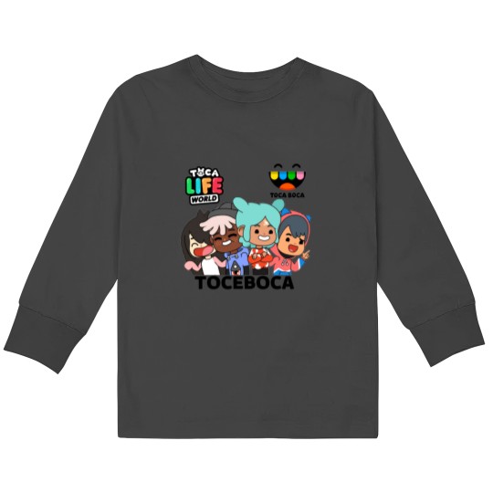 Colorful Toca Boca world  (14) Style Kids Long Sleeve T-Shirts