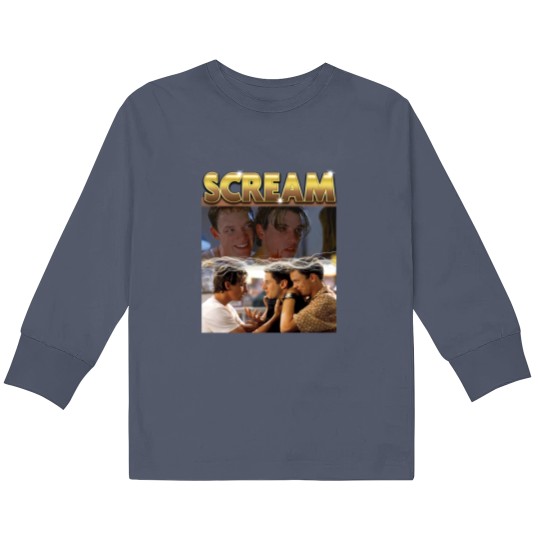 SCREAM Stu Macher Billy Loomis Kids Long Sleeve T Shirts, Let's Watch Scary Movie Kids Long Sleeve T Shirts
