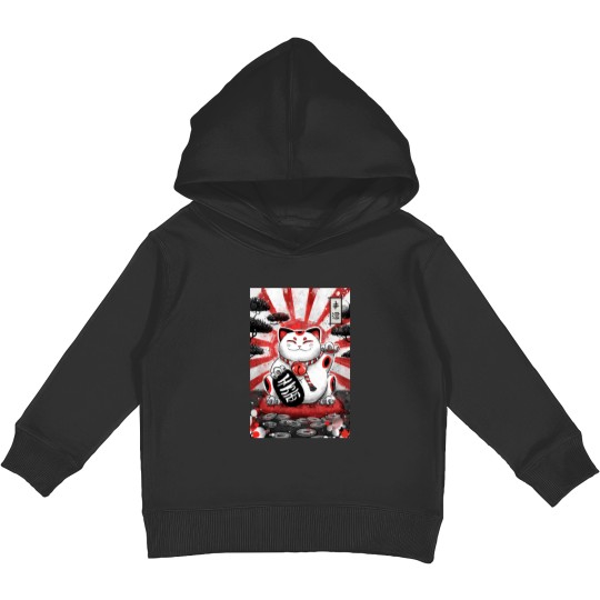 Japan Collection - Lucky Cat Kids Pullover Hoodies
