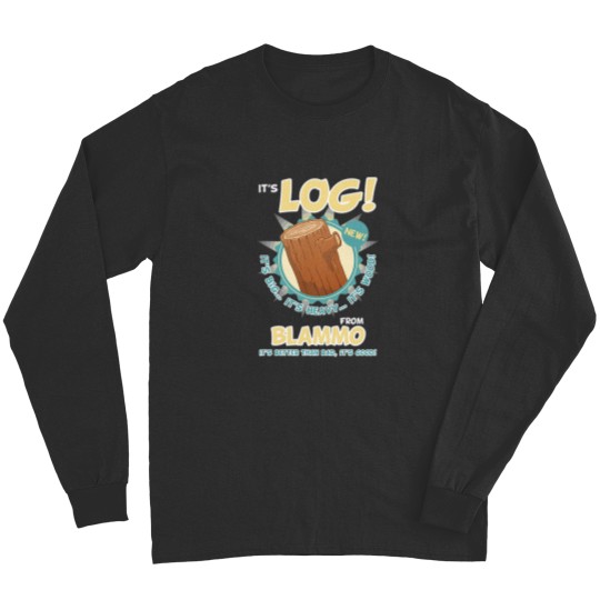 Ren And Stimpy T-It_s Log!T- Long Sleeves