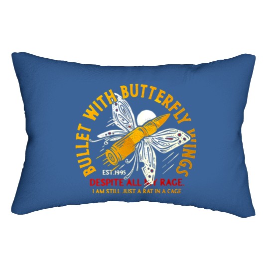 The Smashing Pumpkins Bullet With Butterfly Wings Lumbar Pillows, Smashing Pumpkins Rock Band Lumbar Pillows