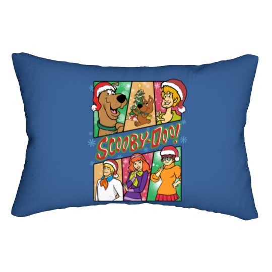 Retro Scooby Doo Christmas Lumbar Pillows, ScoobyDoo Characters Lumbar Pillows