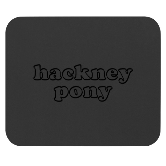Hackney Pony Bubble Letters Mouse Pads