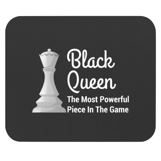Funny Black Queen.The powerful figure in the chess game Mouse Pads
