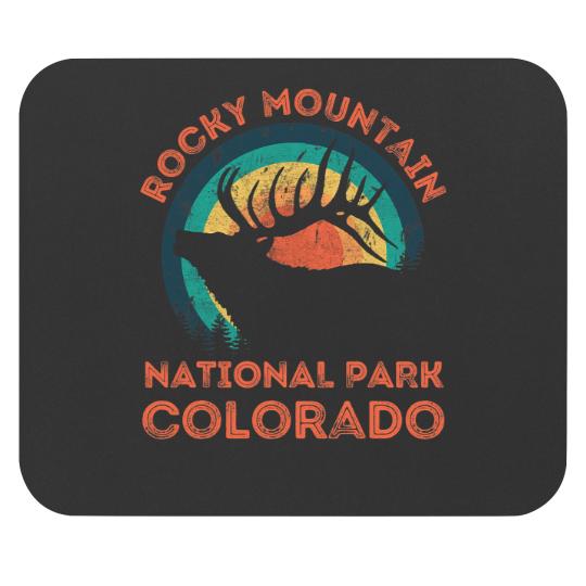 Hiking Hiker Rocky Mountain National Park Colorado Elk Nature Hike Mouse Pads