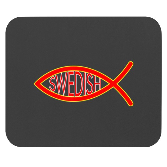 Sweden Swedish Christian Fish Symbol Mouse Pads