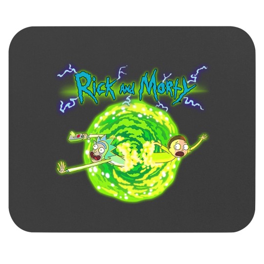 Rick & Rickandmorty Portal Glow Lightning Logo Mouse Pads