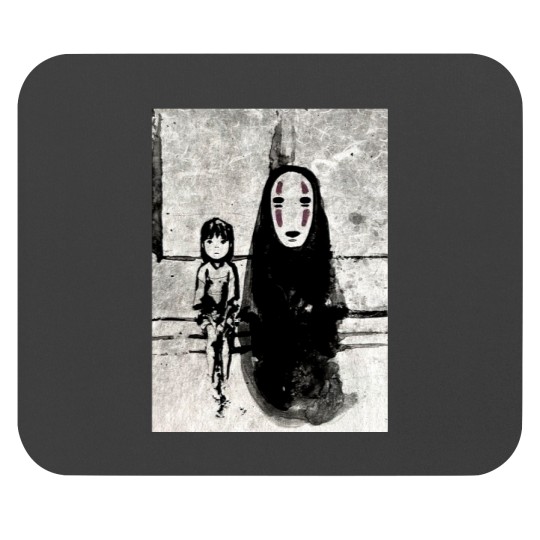 Spirited Away Watercolor Mouse Pads, No Face Spirited away Mouse Pads
