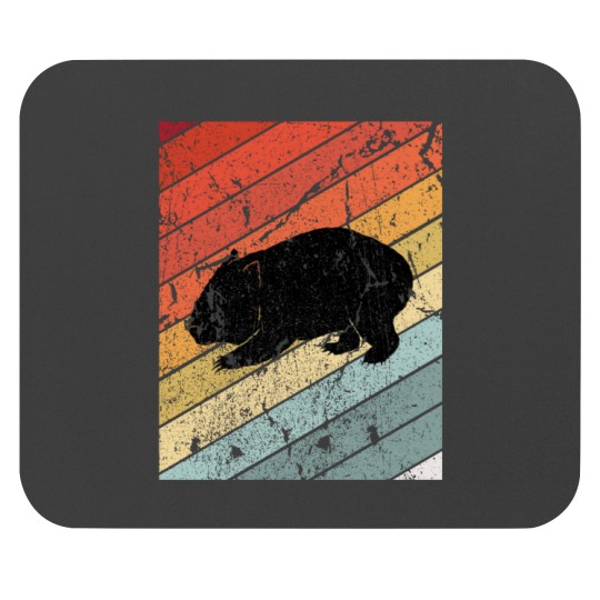 Retro Wombat Gift Mouse Pads