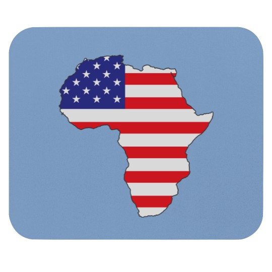 African American Africa United States Flag Mouse Pads