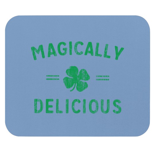 Vintage St Patricks Day Mouse Pads, Magically Delicious Mouse Pads