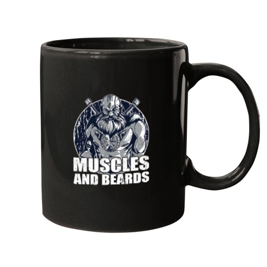 Muscles and beards for powerlifter bodybuilder strongman Mugs
