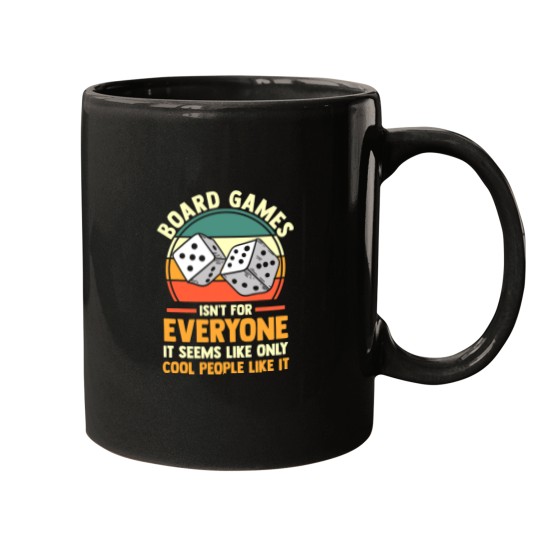 board games isnt for everyone it seems board game Mugs